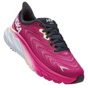Hoka Pink and Black Athletic Shoes